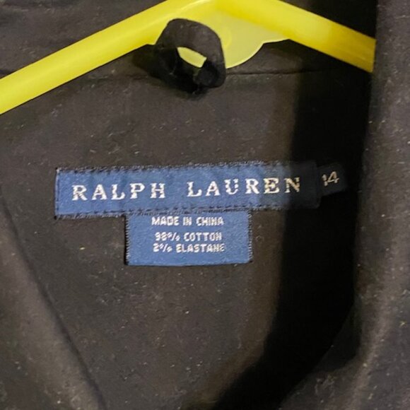 Ralph Lauren Black Jean Jacket sz 14 NWT - Picture 4 of 7